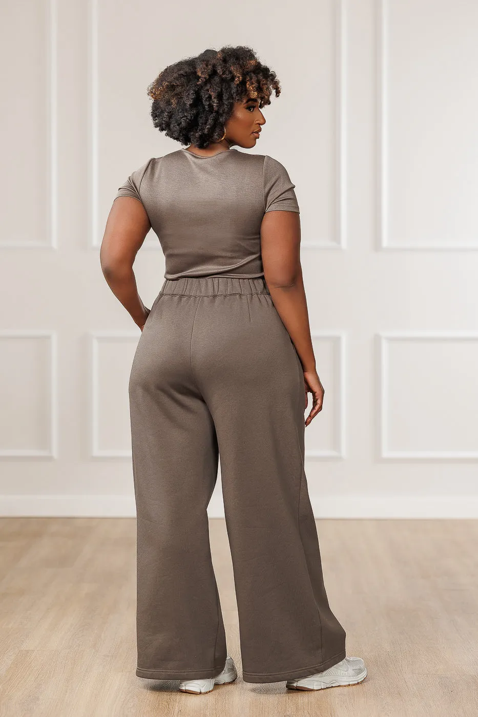 Baily Round Neck Bodysuit - Mink
