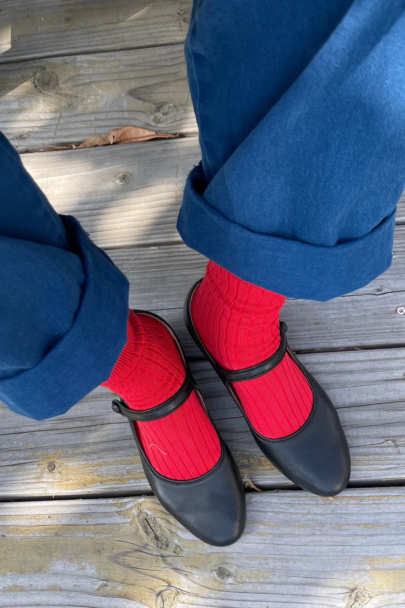 Classic Red Her Socks