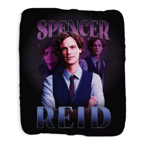 Criminal Minds Spencer Reid Heart Throb Sherpa Blanket
