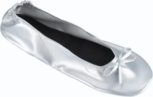 Foldable Ballet Flats for Women Lightweight Slip On Dress Shoes Womens Soft Leather Lightweight Flat Shoes