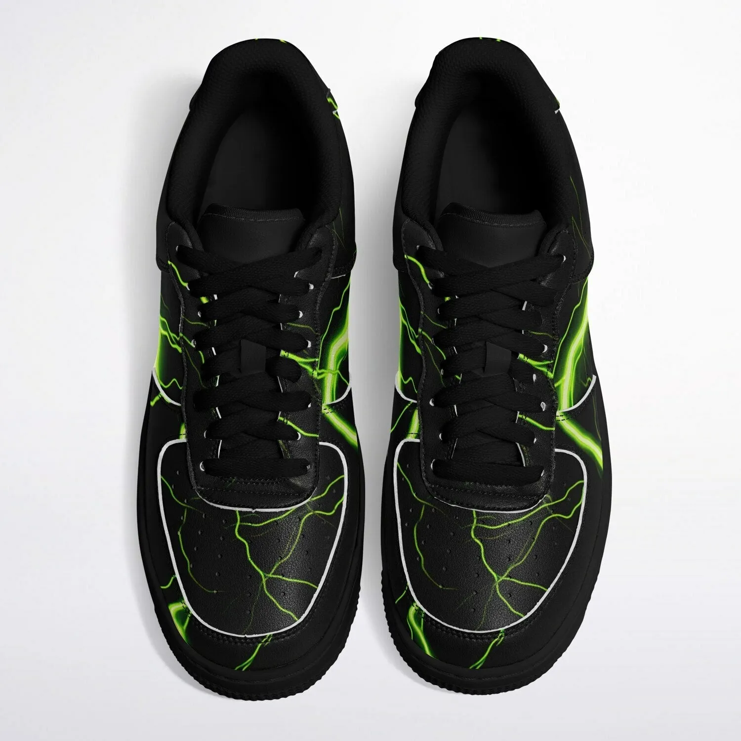 Green Thunderbolts Classic Sneakers