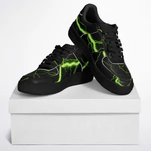 Green Thunderbolts Classic Sneakers