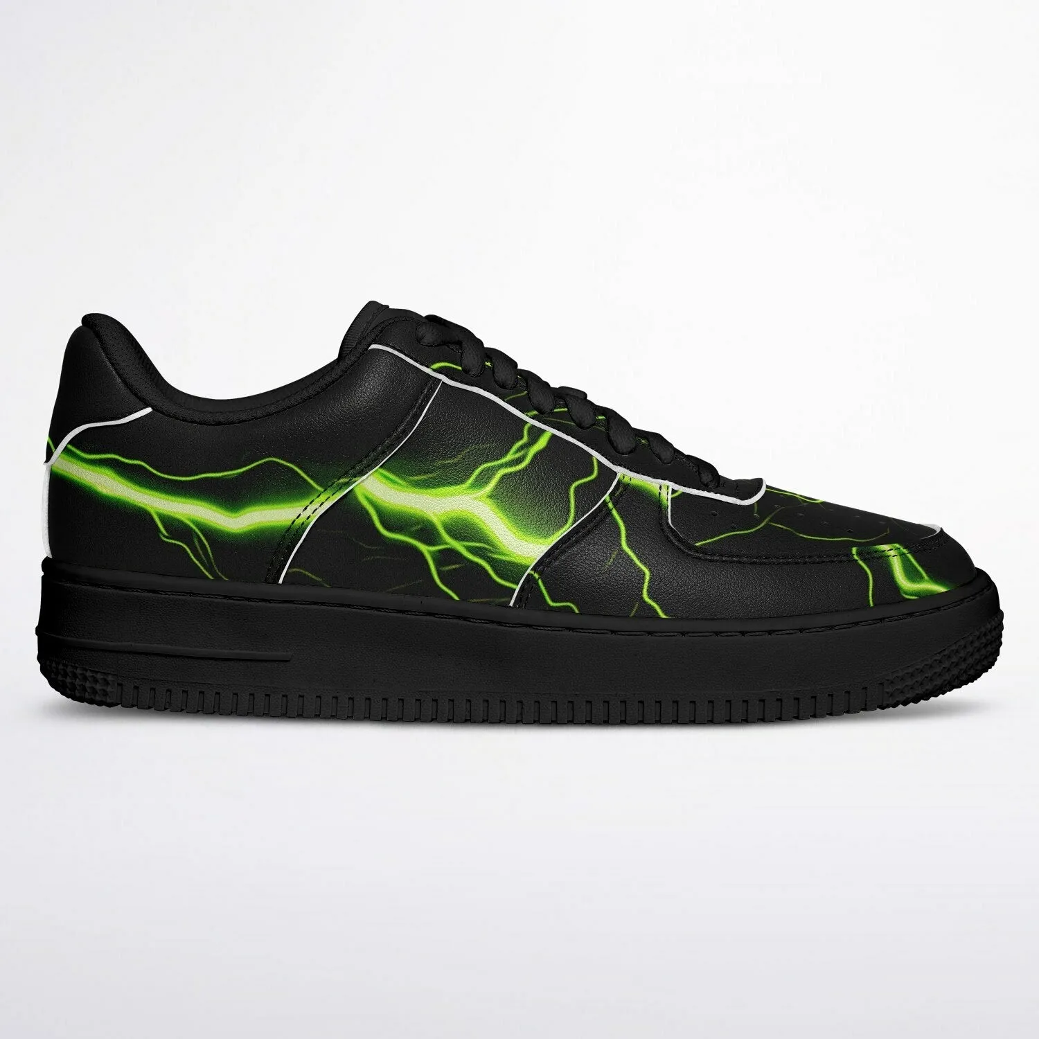 Green Thunderbolts Classic Sneakers