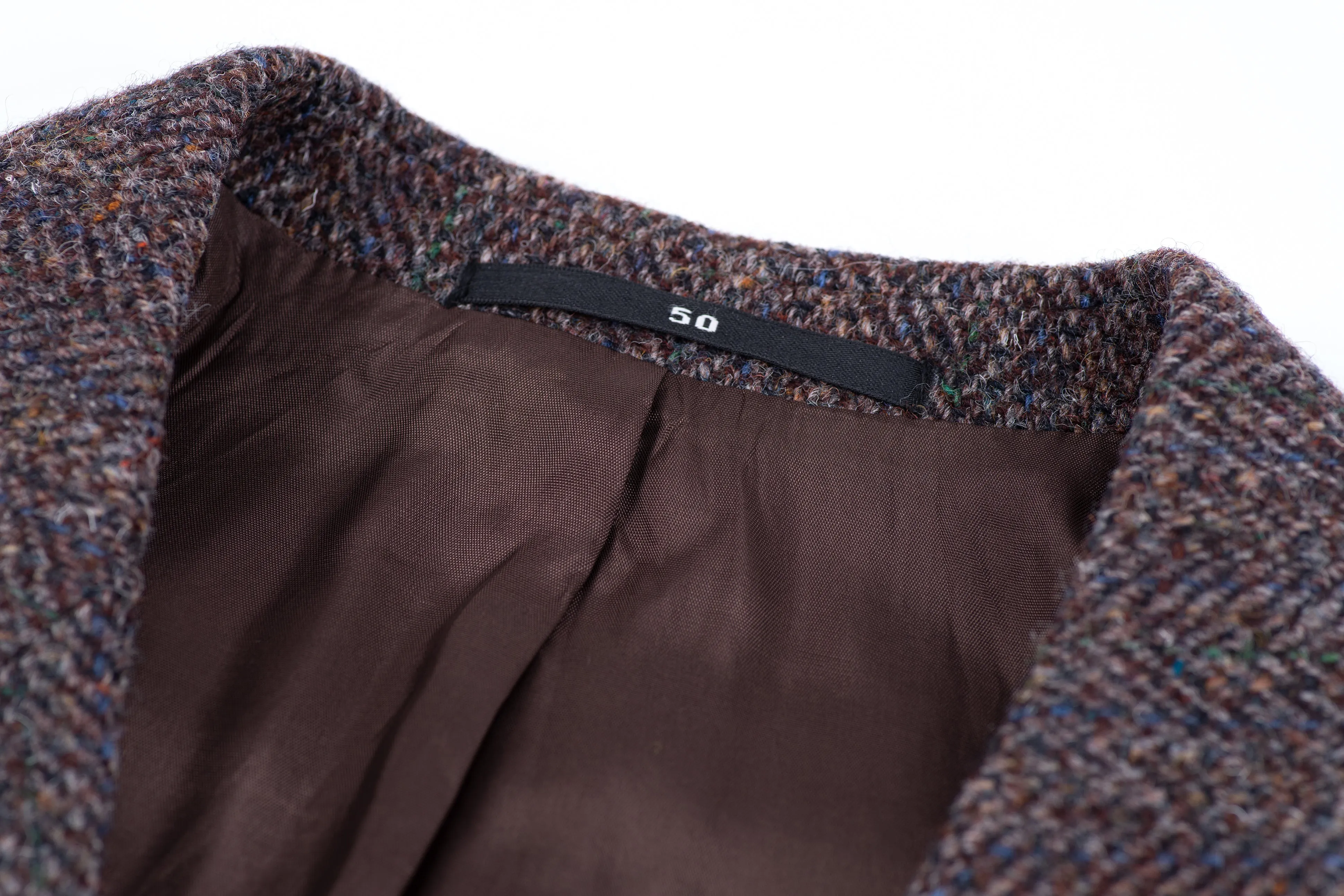 Harris Tweed Brown Wool Sport Coat Blazer, US 40R, EU 50