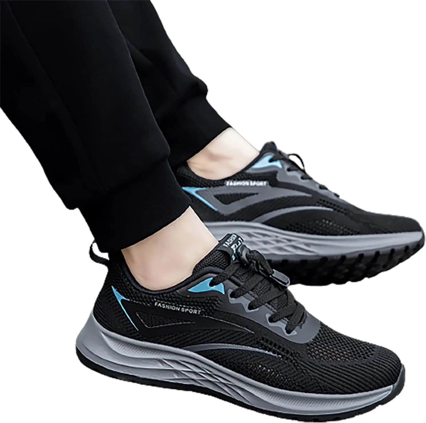 Lightweight Arch Support Sneakers for Men Lightweight Breathable Walking Shoe Gym Tennis Non Slip Walking Shoes