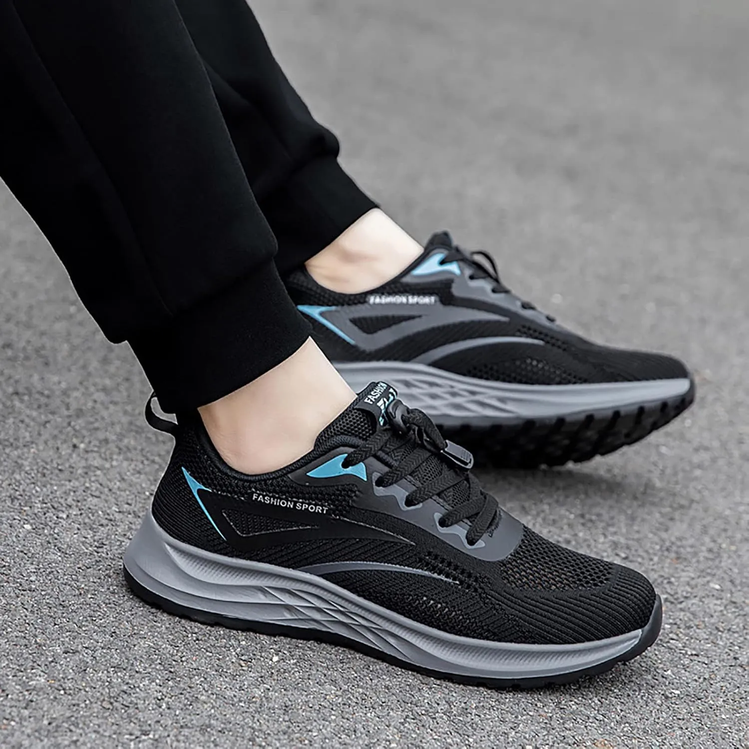 Lightweight Arch Support Sneakers for Men Lightweight Breathable Walking Shoe Gym Tennis Non Slip Walking Shoes