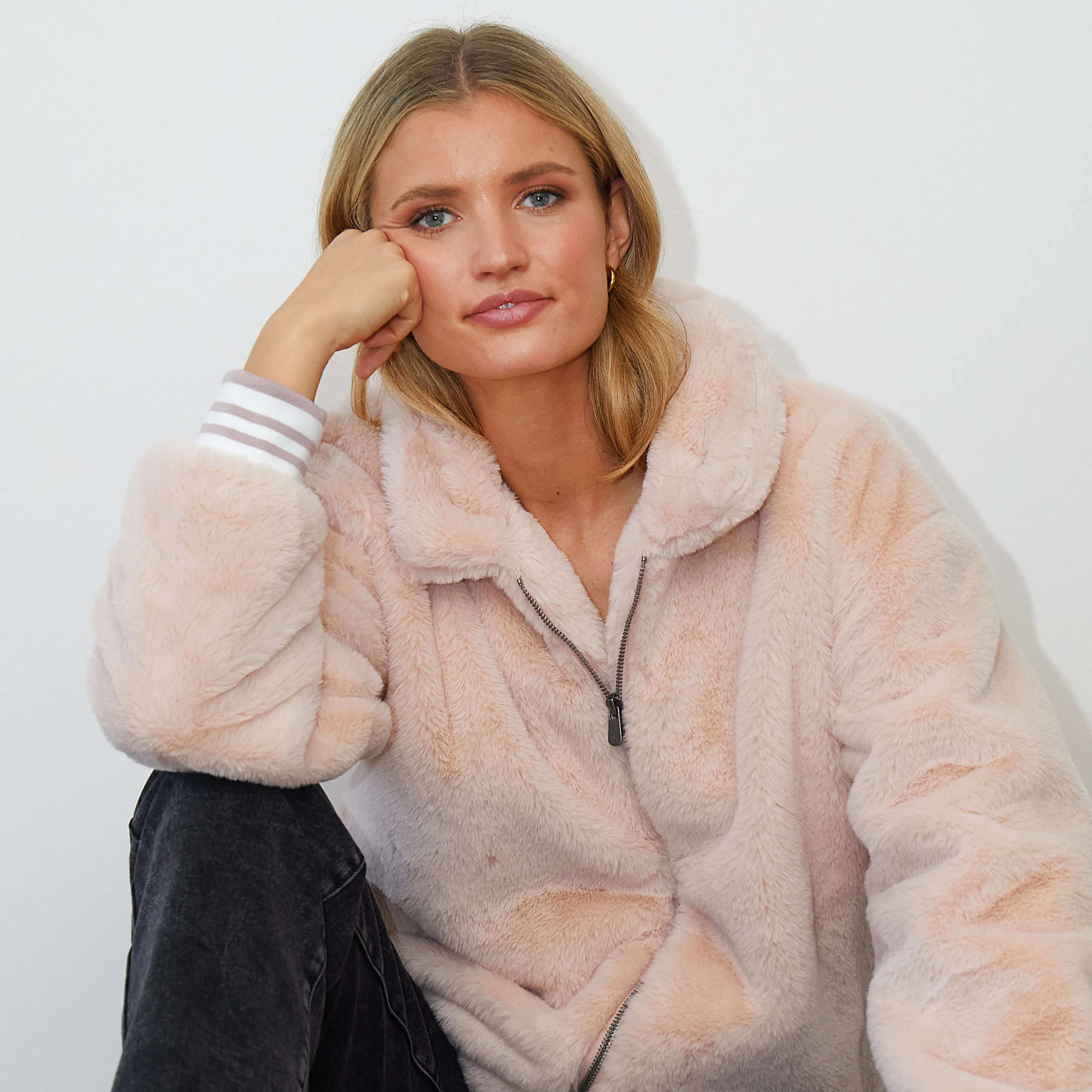 Nora Bomber Jacket - Soft Pink