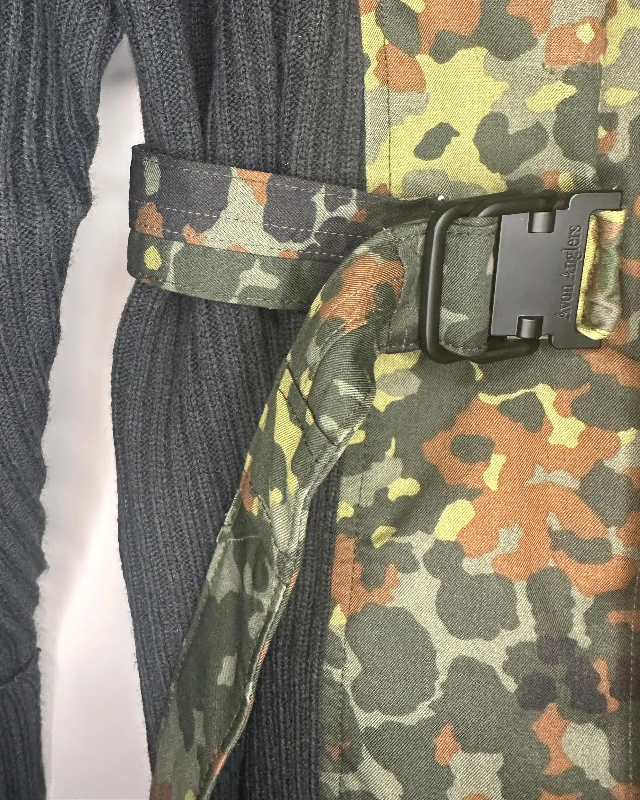 Spliced Woven & Knit Jacket - Flecktarn