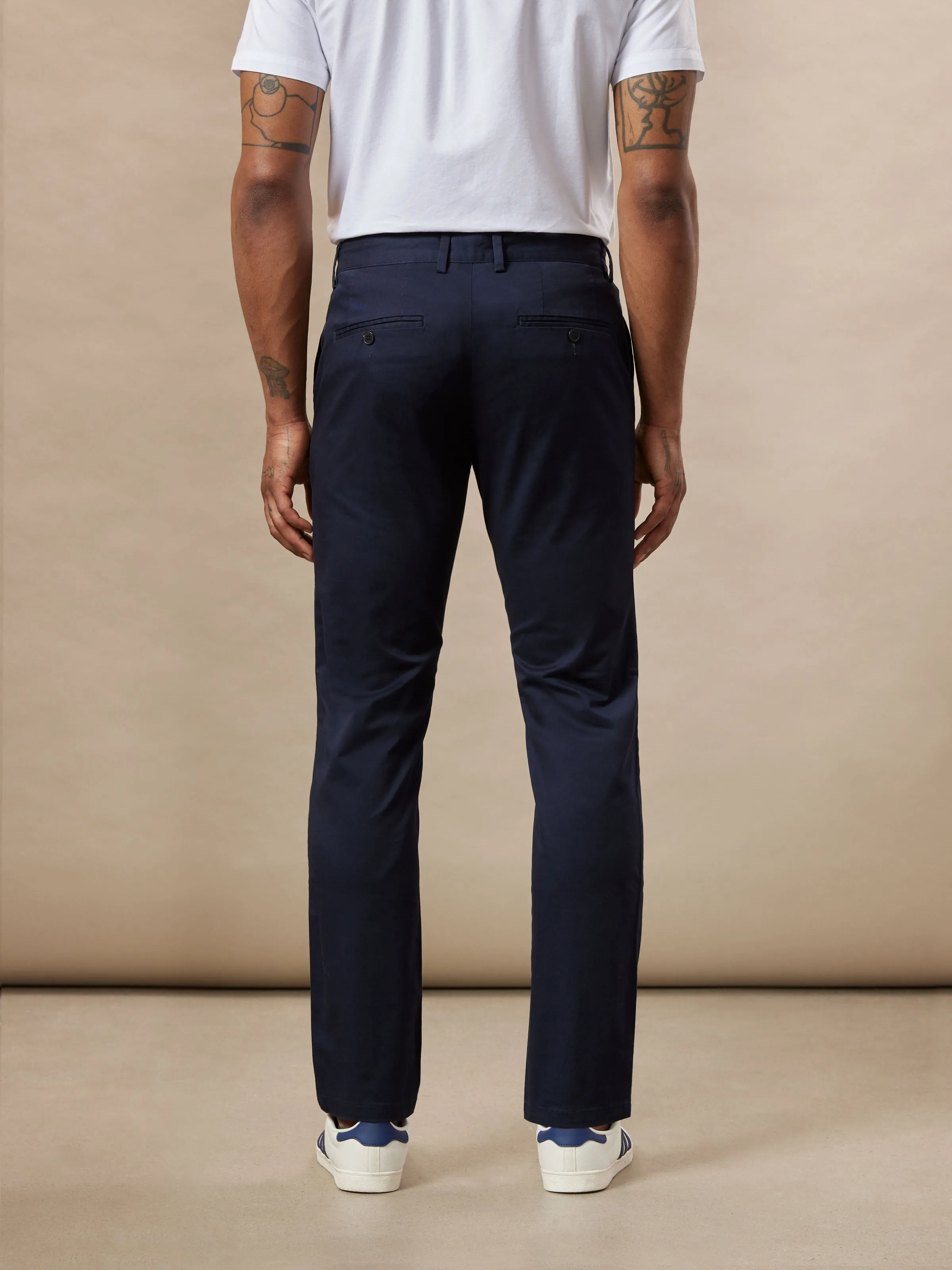 The Brunswick Slim Fit Chino Pant in Deep Blue