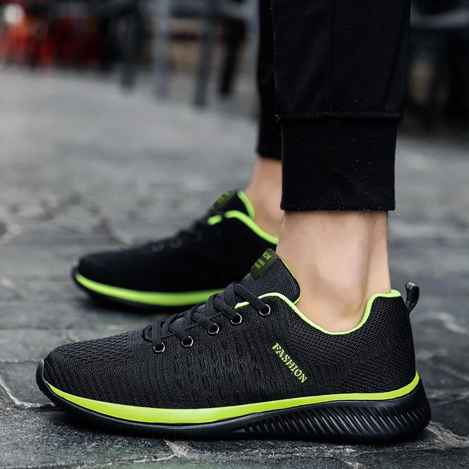 Women's Lace Up Road Running Shoes Wide Athletic Tennis Mens Casual Shoes Lightweight Women's Casual Shoes Black Sneakers Slip On Tennis Shoe Cross Trainer Shoe